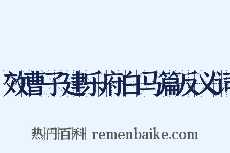 效曹子建乐府白马篇反义词是什么意思的图片